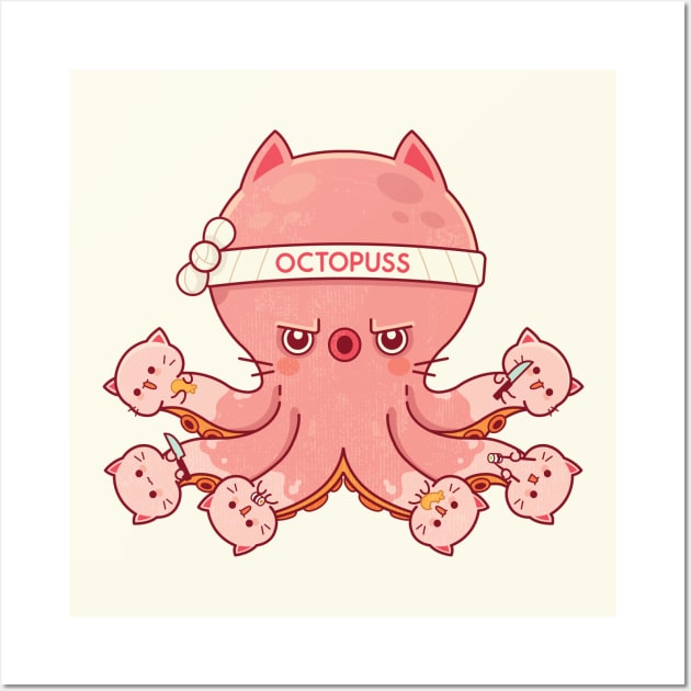 OctoPUSS Wall Art by Sam Potter Design